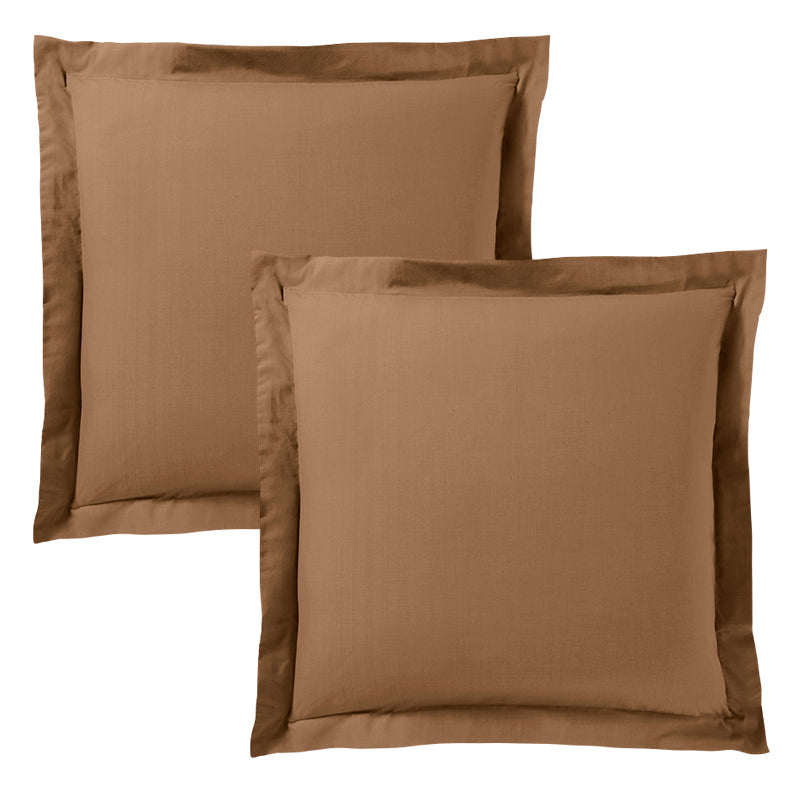Taie D'Oreiller - 100% Coton - Taupe