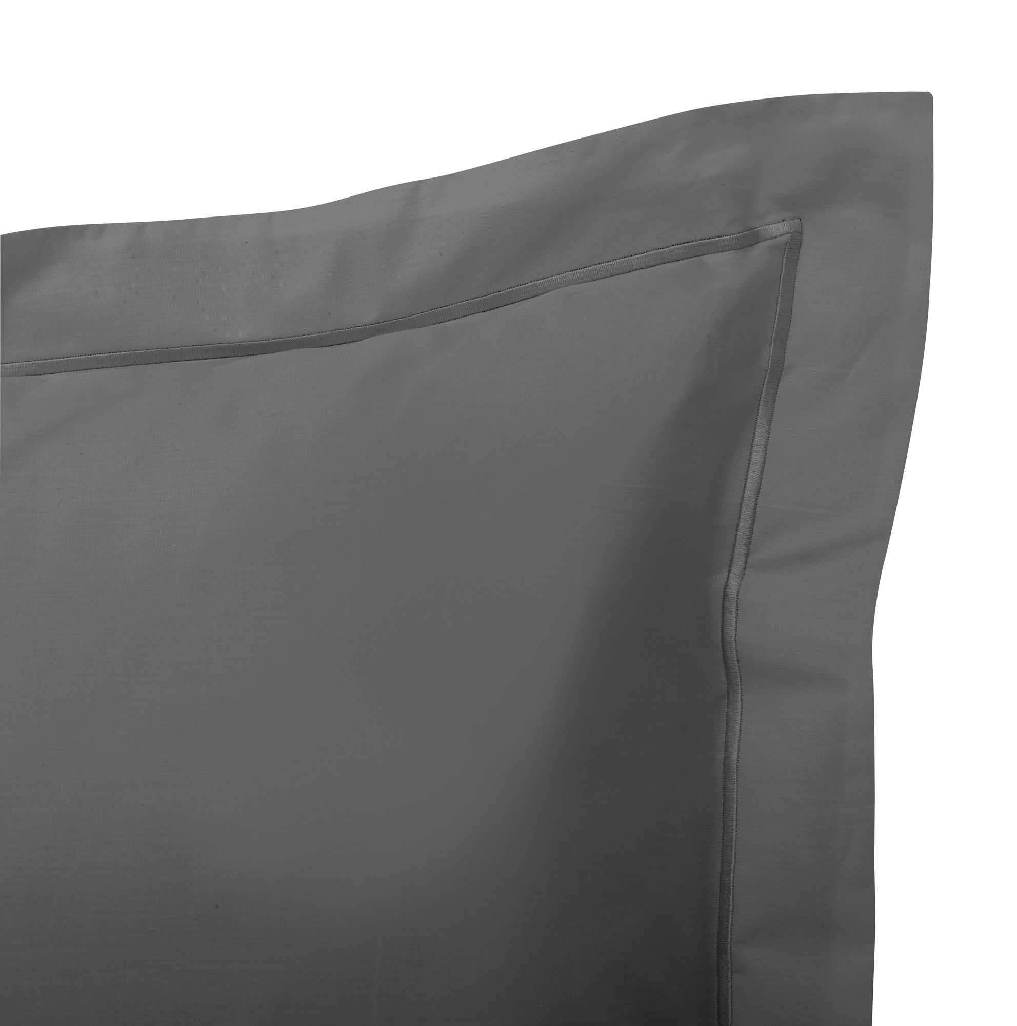 Taie D'Oreiller - 100% Percale Coton - Ardoise