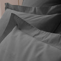 Taie D'Oreiller - 100% Percale Coton - Ardoise