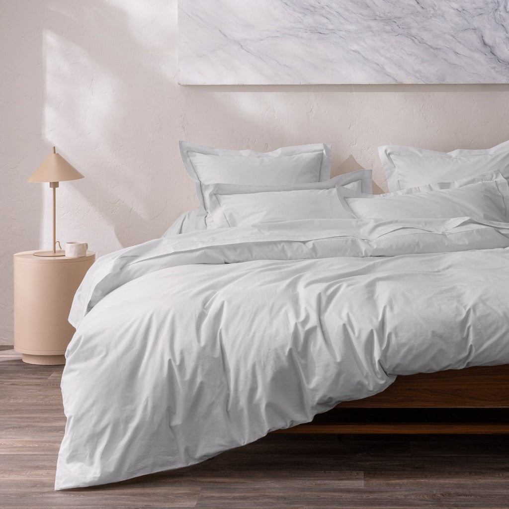 Taie D'Oreiller - 100% Percale Coton - Perle