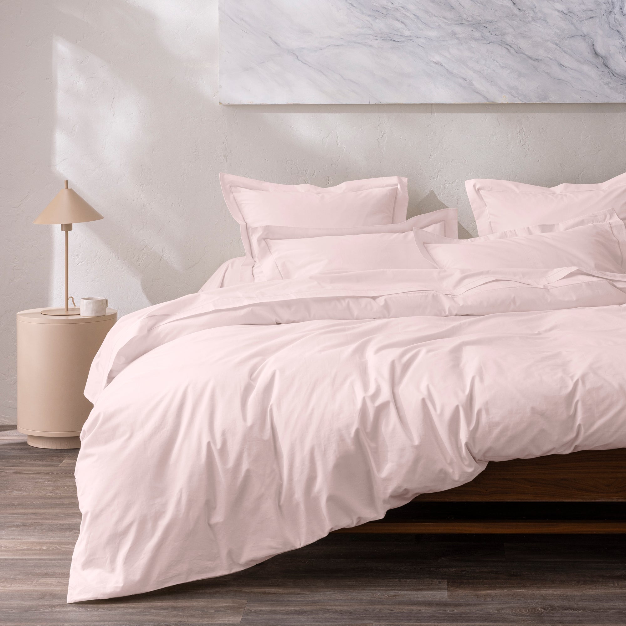 Taie D'Oreiller - 100% Percale Coton - Rose