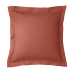 Taie D'Oreiller - 100% Percale Coton - Terracotta