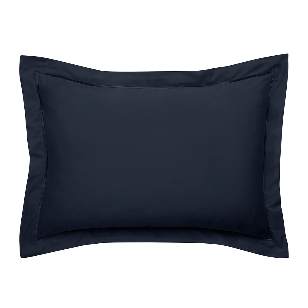 Taie D'Oreiller "Prestige" - Satin De Coton - Bleu Velours