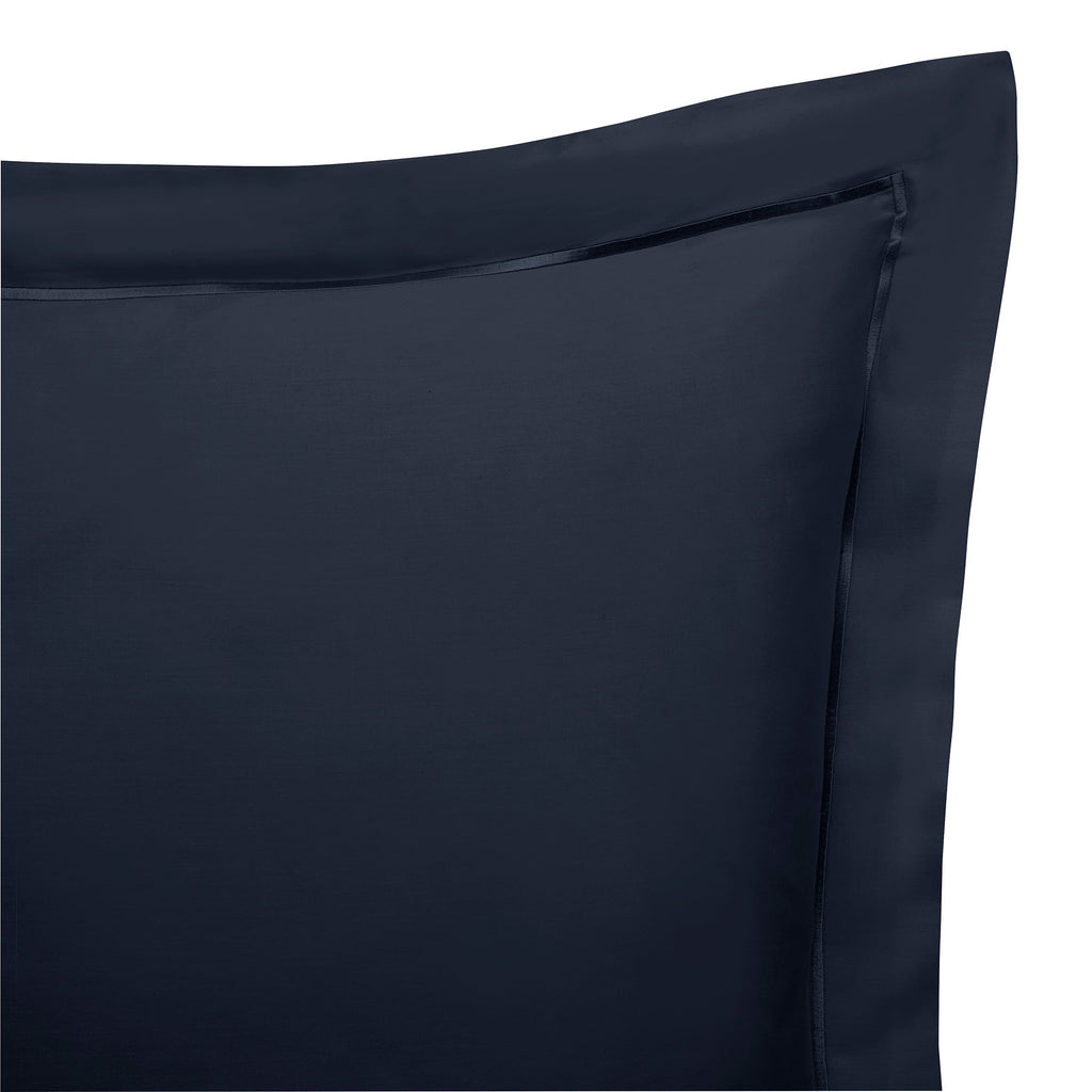 Taie D'Oreiller "Prestige" - Satin De Coton - Bleu Velours