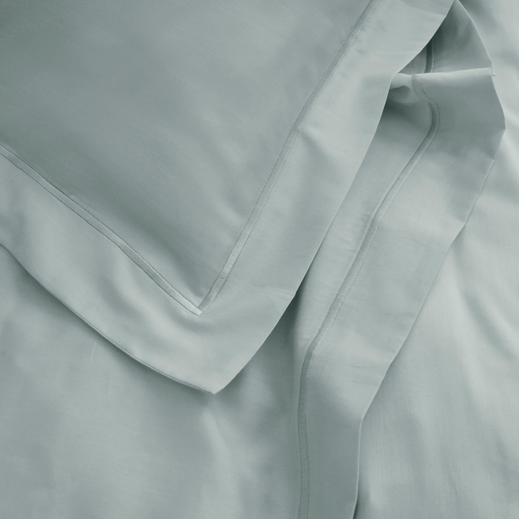 Taie D'Oreiller "Prestige" - Satin De Coton - Celadon