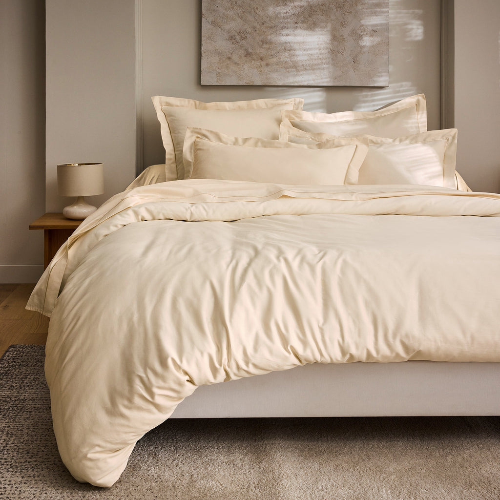 Taie D'Oreiller "Prestige" - Satin De Coton - Creme
