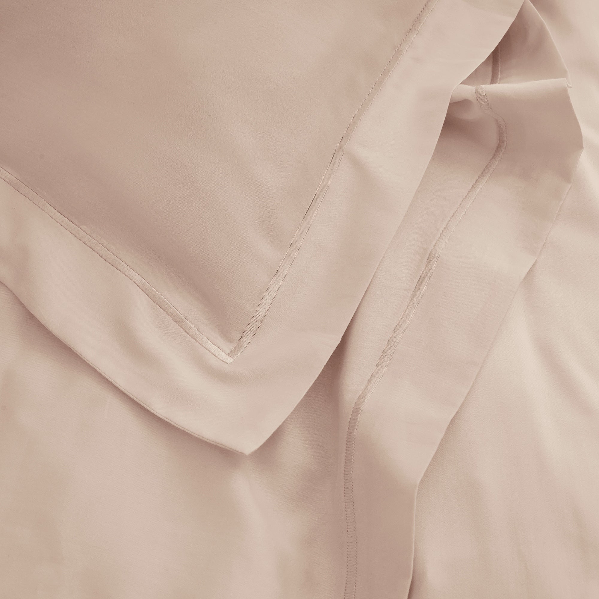 Taie D'Oreiller "Prestige" - Satin De Coton - Rose Blush