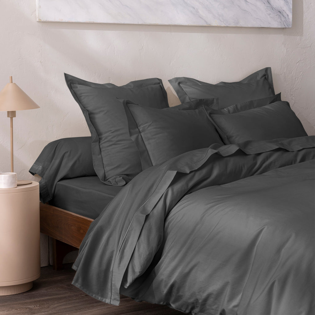 Taie De Traversin - 100% Percale Coton - Ardoise