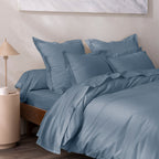 Taie De Traversin - 100% Percale Coton - Bleu Jean