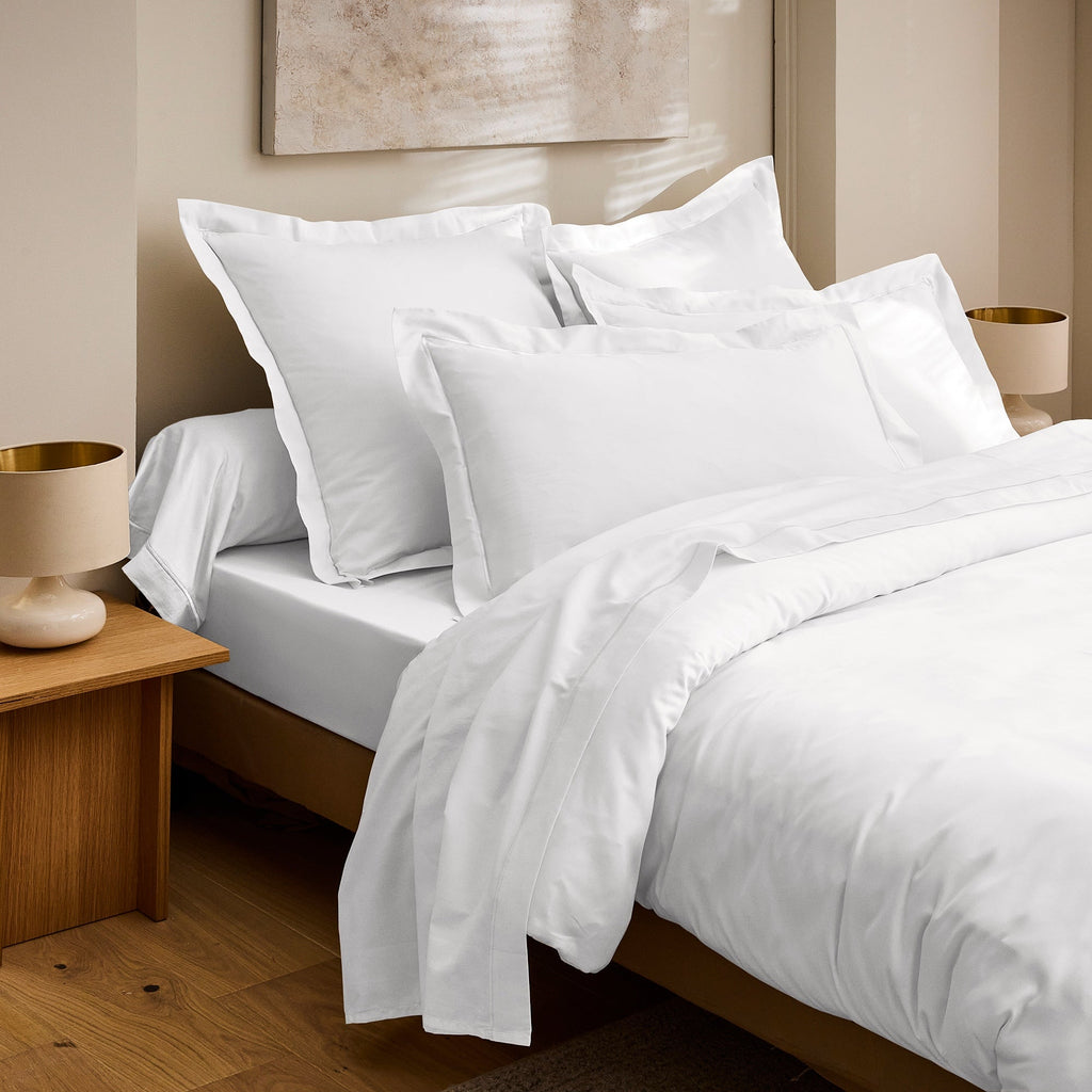 Taie De Traversin "Prestige" - Satin De Coton - Blanc