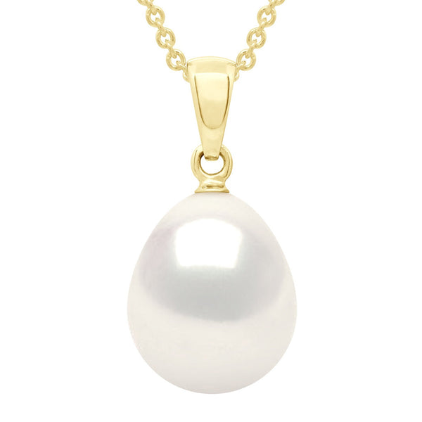 Pendentifs Perle Poire - Tailles De 7 À 11 Mm - Chaîne Offerte - Or 750 - Vincennes