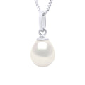 Pendentifs Perle Poire - Tailles De 7 À 9 Mm - Chaîne Offerte - Or 750 - Marceau