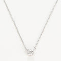 Collier Solitaire D0,08/1 - Or Blanc