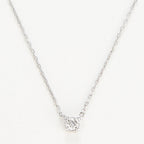 Collier Solitaire D0,08/1 - Or Blanc