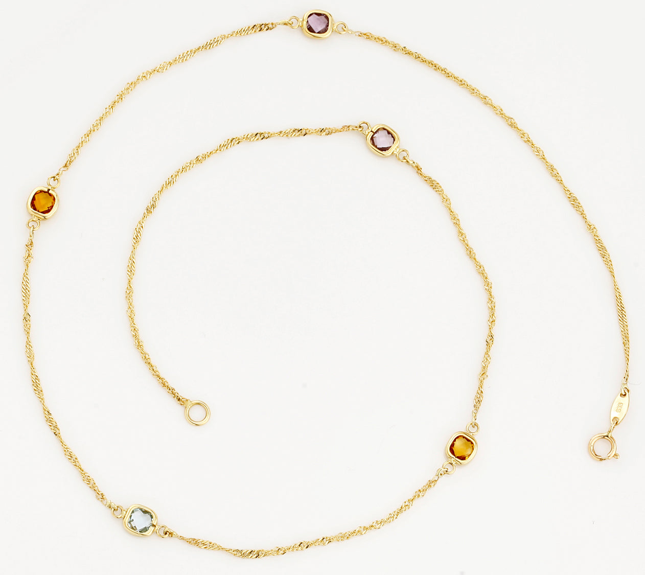 Collier "Colored" Or Jaune 375/1000