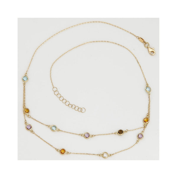 Collier "Colormix" 3,01Ct/11 Or Jaune 375/1000