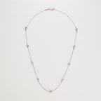 Collier "Colors" Topaze 3,15/9 - Or Blanc 375/1000