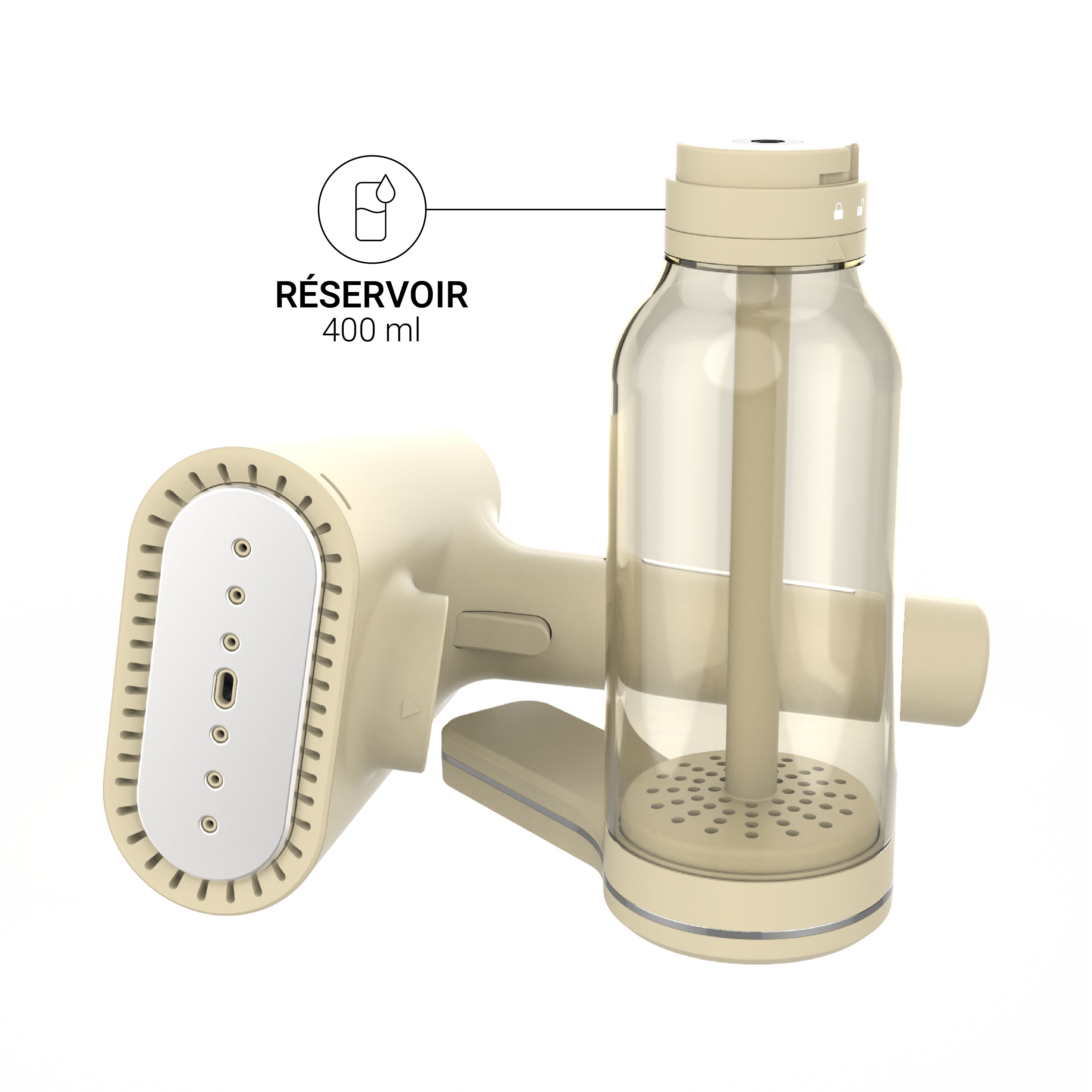 Pack - Steamer KARL XL + Rasoir Anti-Peluche - Beige