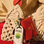Sac Cream Macramé Rouge & Naturel