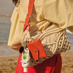 Sac Cream Macramé Vert & Naturel