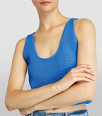 Top Crochet Tank - Provence Blue