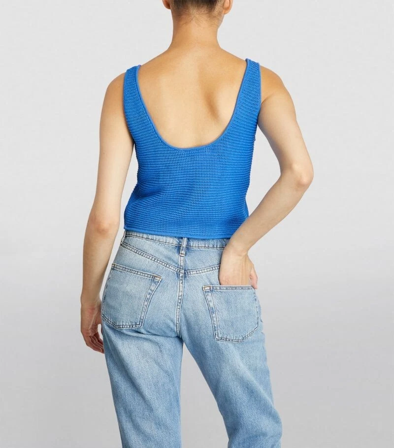 Top Crochet Tank - Provence Blue