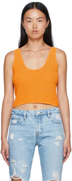 Top Crochet Tank - Kumquat