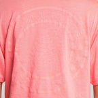 Tee-Shirt Crop Logo - Rose Fluo - Femme