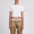 Tee-Shirt Crop Easy - Off White - Femme