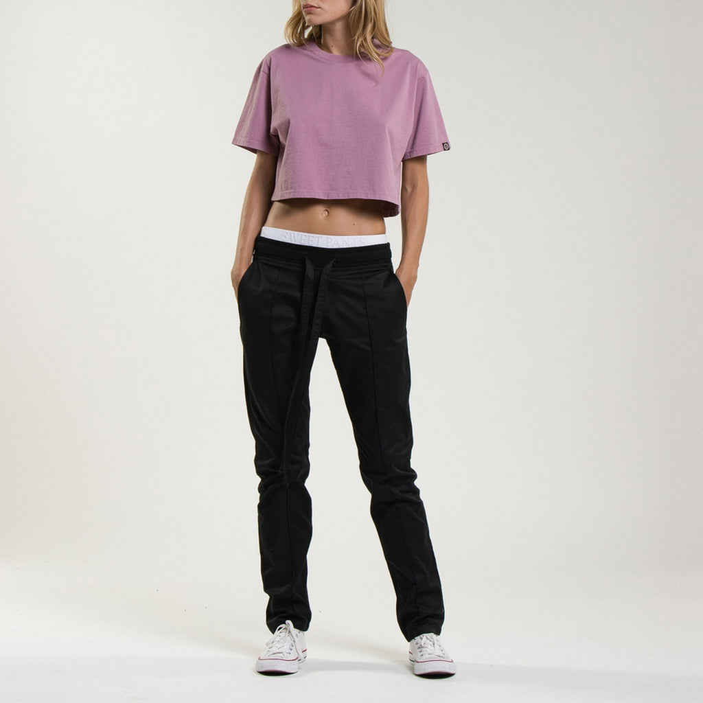 Tee-Shirt Crop Logo - Chamalow - Femme