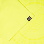 Tee-Shirt Crop Logo - Jaune Fluo - Femme