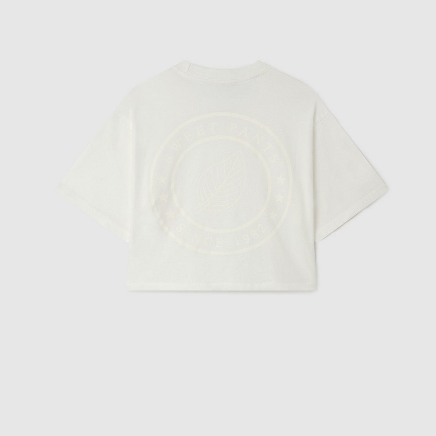 Tee-Shirt Crop Logo - Off White - Femme