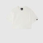 Tee-Shirt Crop Logo - Off White - Femme