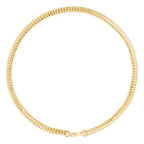 Collier" - Nathalia" - Maille Ovale - Or Jaune 375/1000