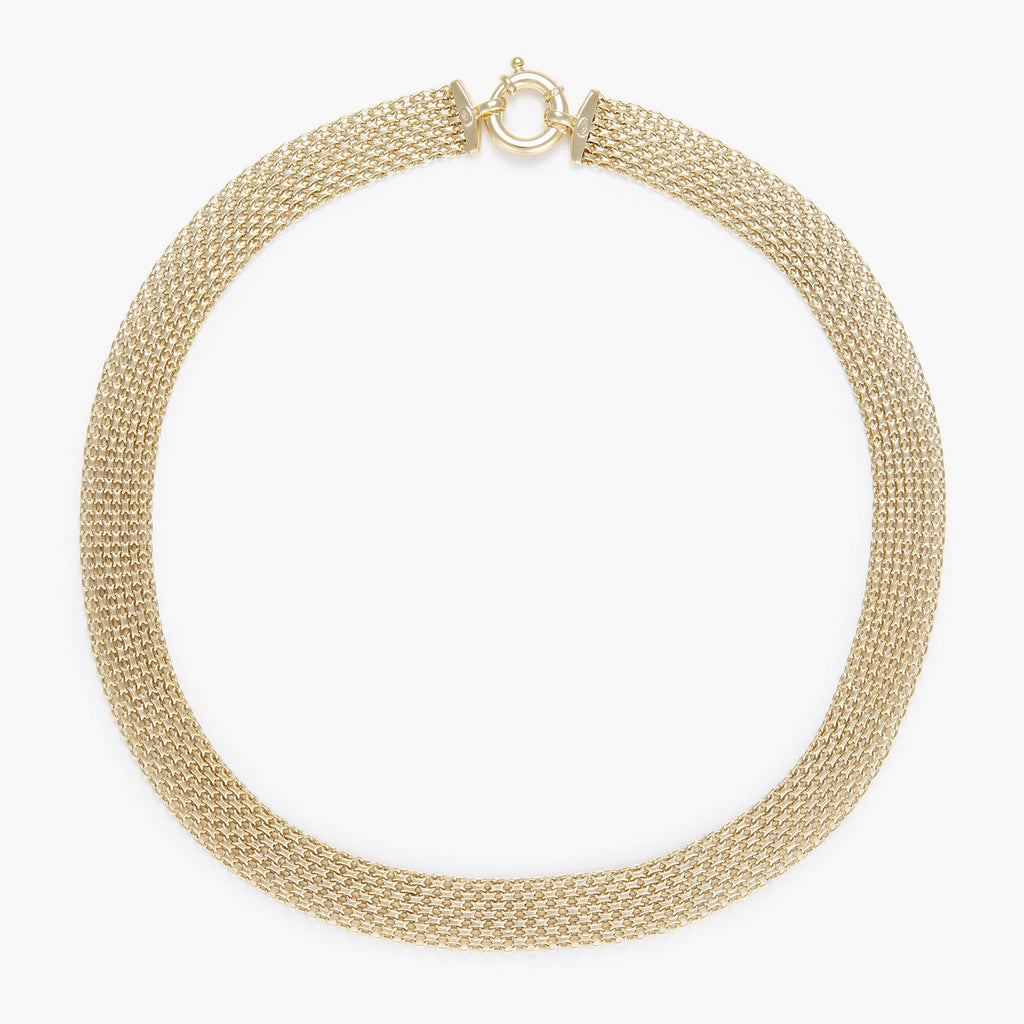 Collier "Maille Plata" Fermoir Boué - Or Jaune