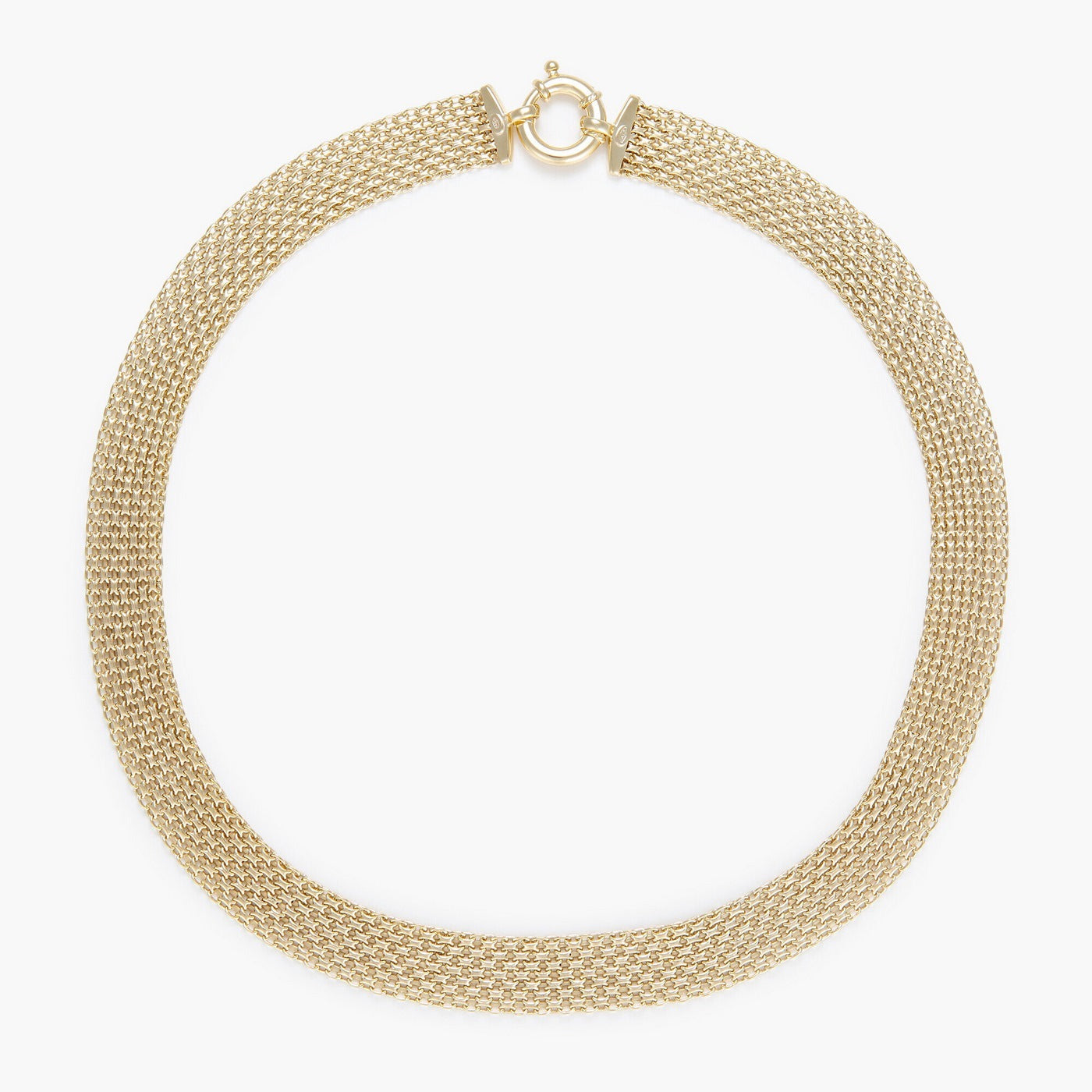 Collier "Maille Plata" Fermoir Boué - Or Jaune