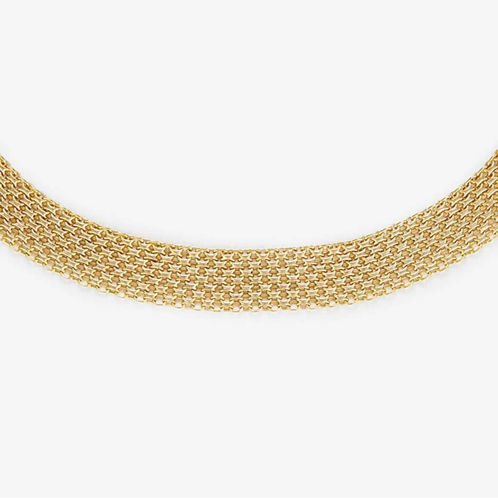 Collier "Maille Calera" Fermoir Boué - Or Jaune 375/1000