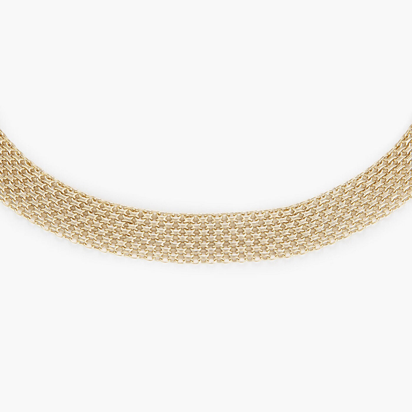Collier "Maille Plata" Fermoir Boué - Or Jaune