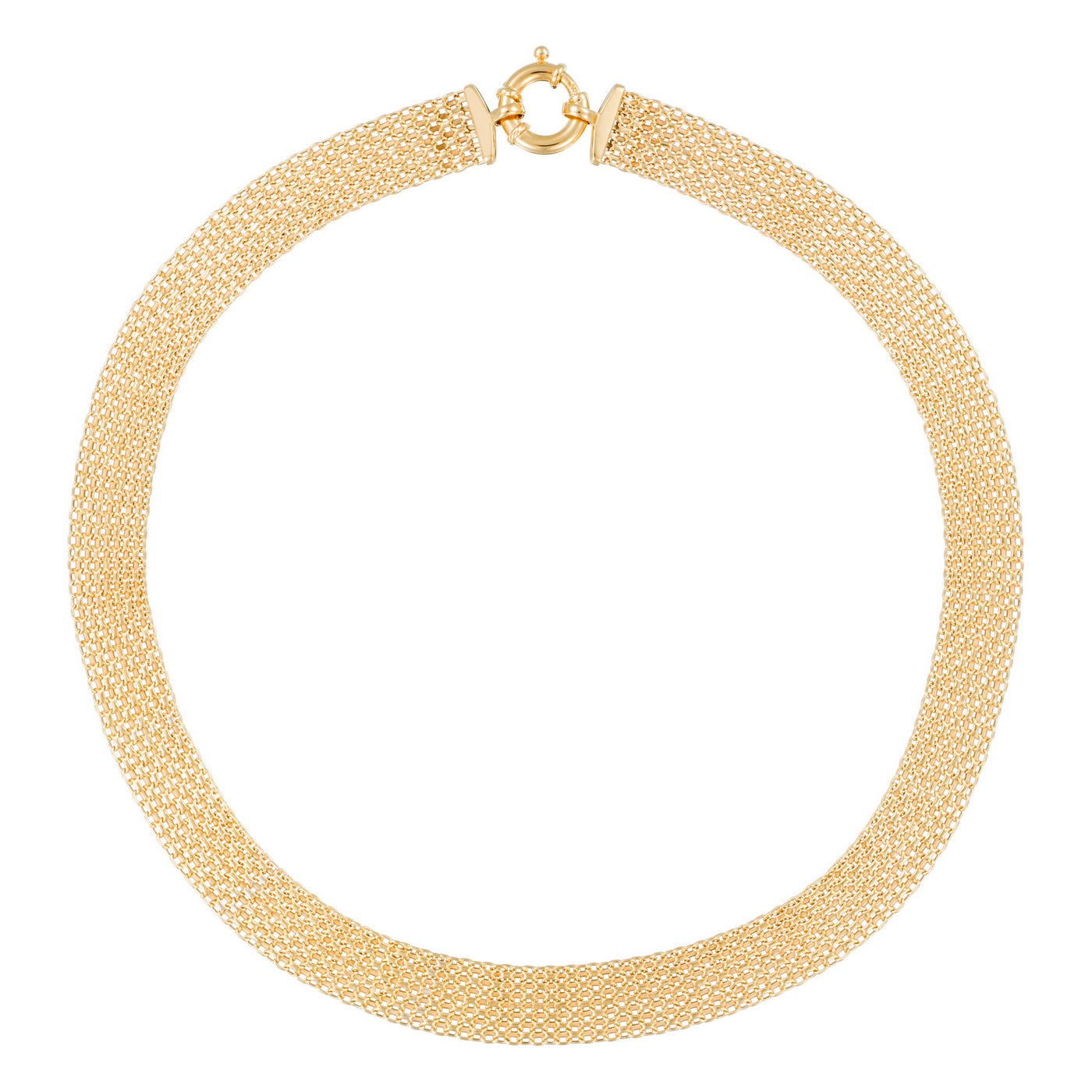 Collier "Maille Calera" Fermoir Boué - Or Jaune 375/1000