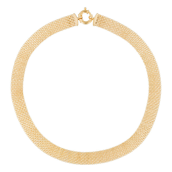 Collier "Maille Calera" Fermoir Boué - Or Jaune 375/1000