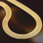 Collier "Maille Calera" Fermoir Boué Or Jaune 375/1000