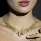 Collier "Maille Calera" Fermoir Boué - Or Jaune 375/1000