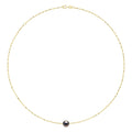 Collier Perle De Tahiti Ronde 9-10 Mm - Chaîne Singapour - Or 750 - Rapanui