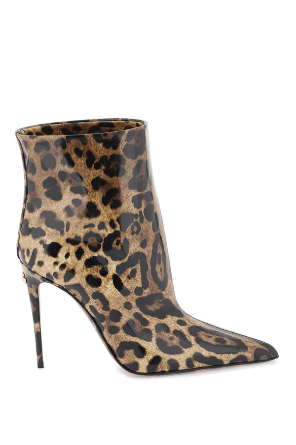 Dolce & Gabbana - Bottes Dolce & Gabbana Glossy Leather Ankle Boots