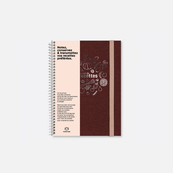 Carnet De Recettes Toilé - Bordeaux