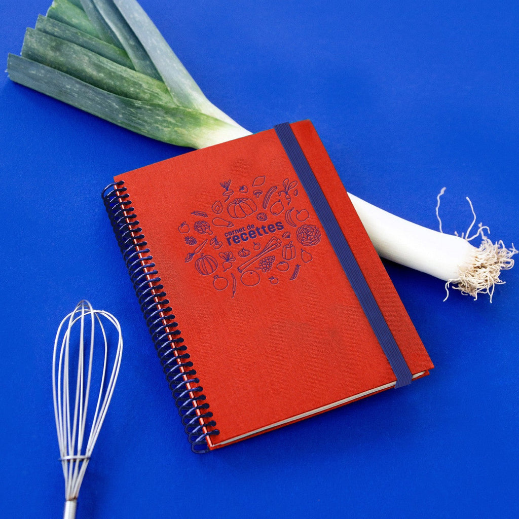 Carnet De Recettes Toilé - Corail