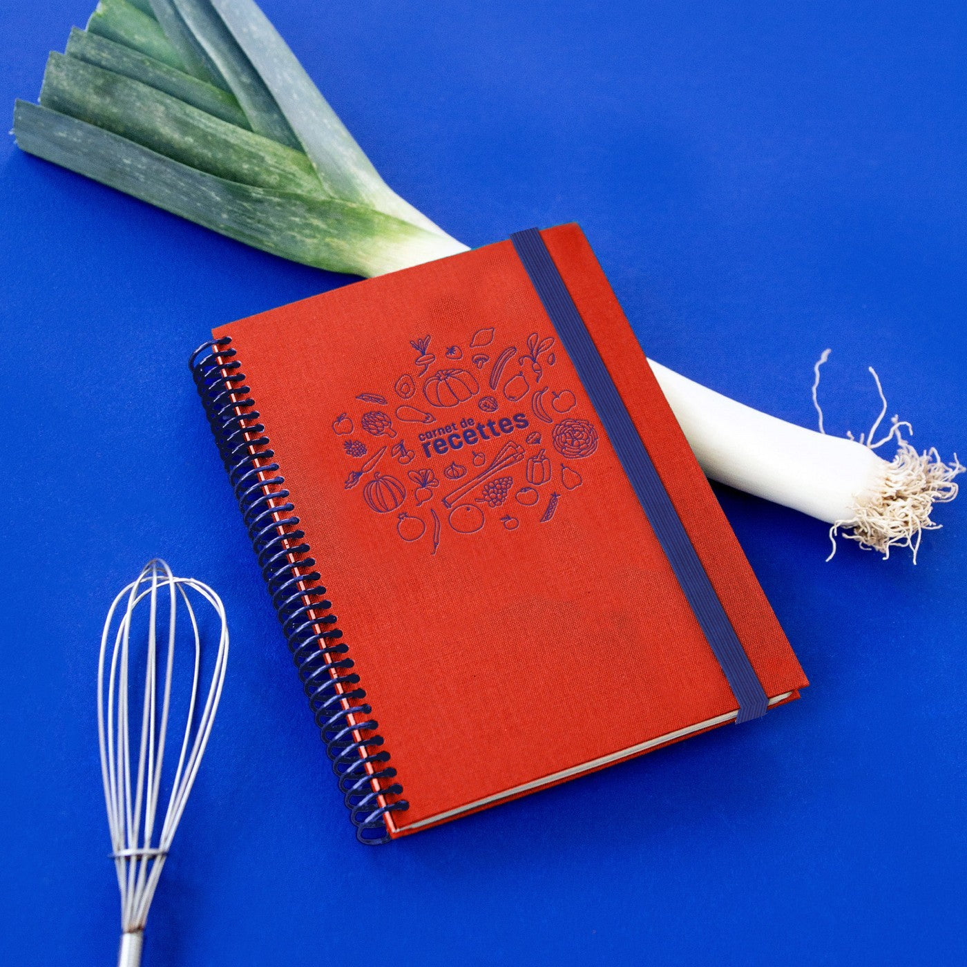 Carnet De Recettes Toilé - Corail