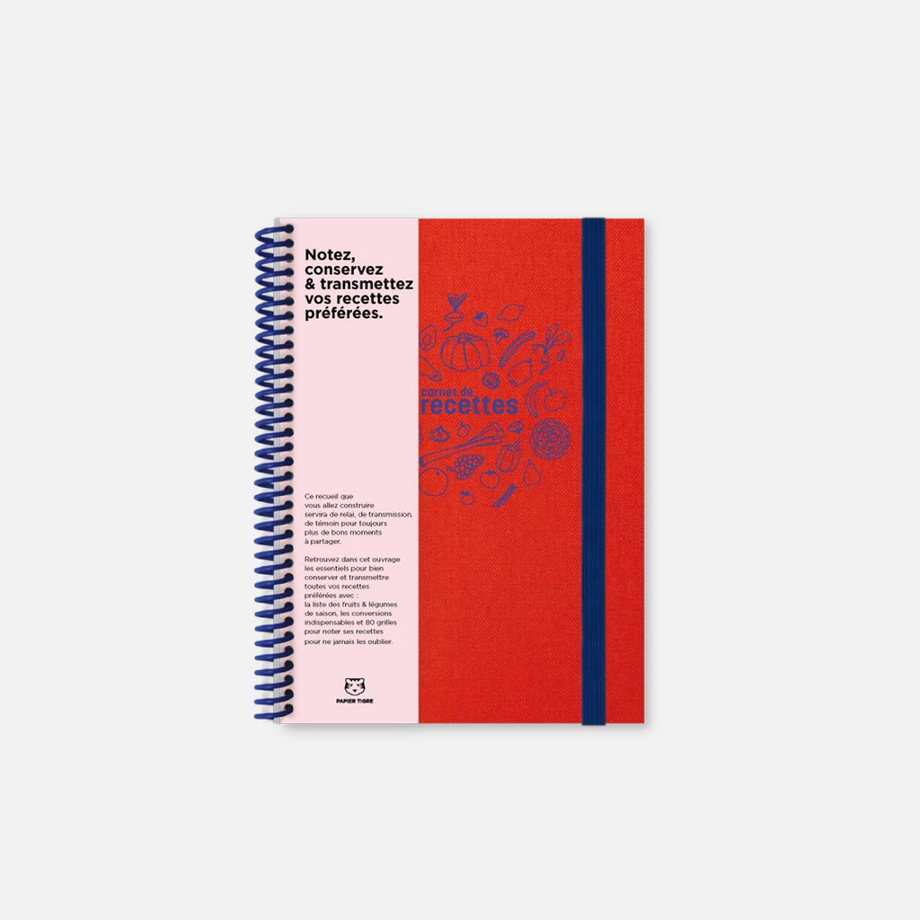 Carnet De Recettes Toilé - Corail