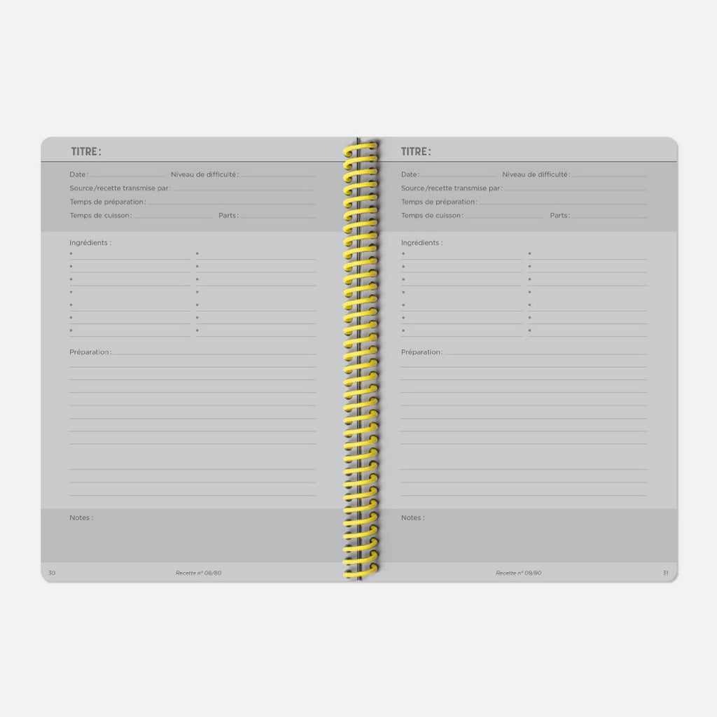 Carnet De Recettes Toilé - Marine