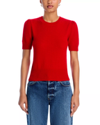 Pull Cut Out Ss Crew - Bright Red